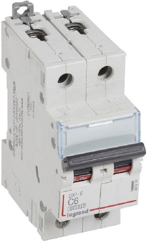 Выключатель автоматический Legrand DX3-E 6000 2п 6А C 6кА картинка